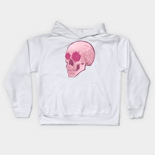 Rose Quartz Skull Kids Hoodie